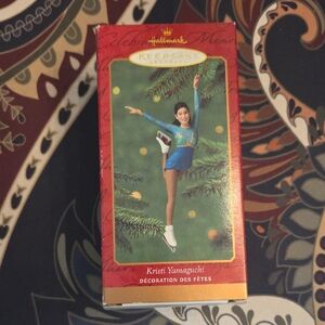 Hallmark Ornament with Blue and Brown Skater NIB